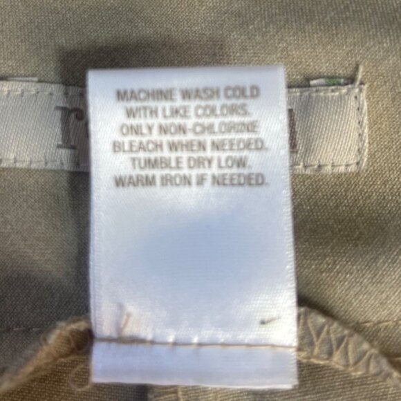 Roz & Ali Pull On Pants Womens Petite 14P Tan New Workwear Dressbarn - Picture 7 of 9